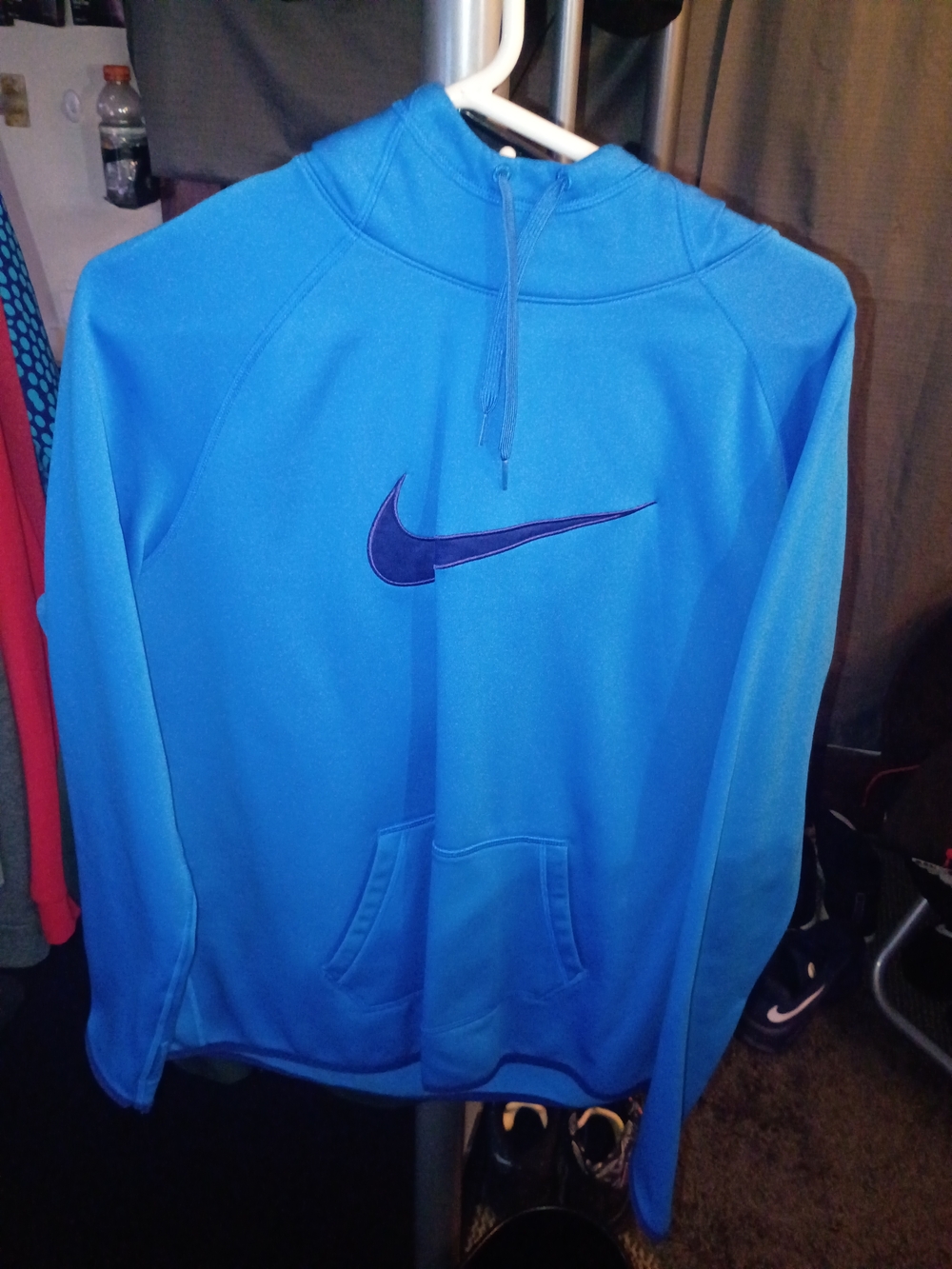 Nike Bright Blue Hoodie with Dark Navy Swoosh